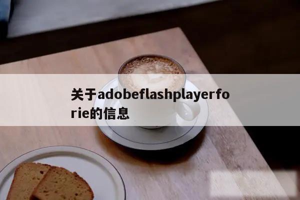 关于adobeflashplayerforie的信息