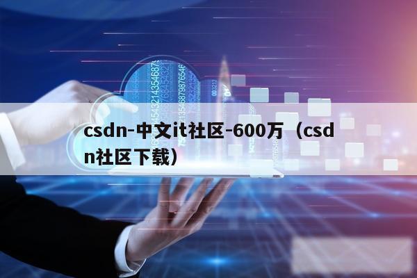 csdn-中文it社区-600万（csdn社区下载）