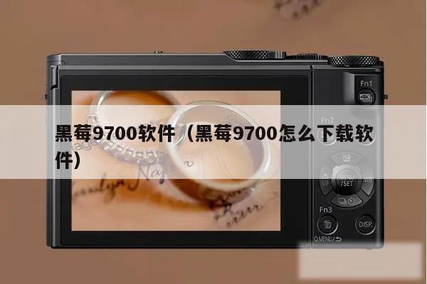 黑莓9700软件（黑莓9700怎么下载软件）