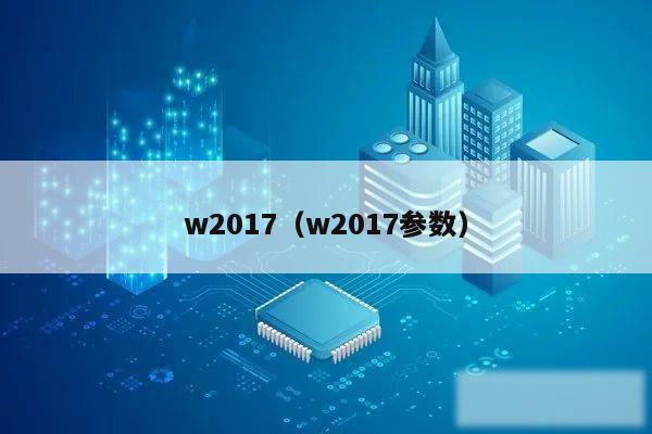 w2017（w2017参数）