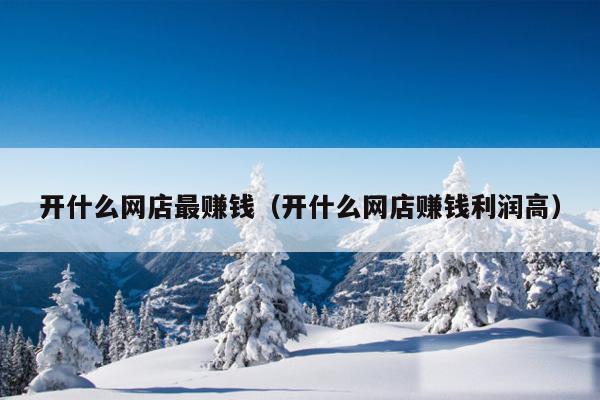 开什么网店最赚钱(开什么网店赚钱利润高)