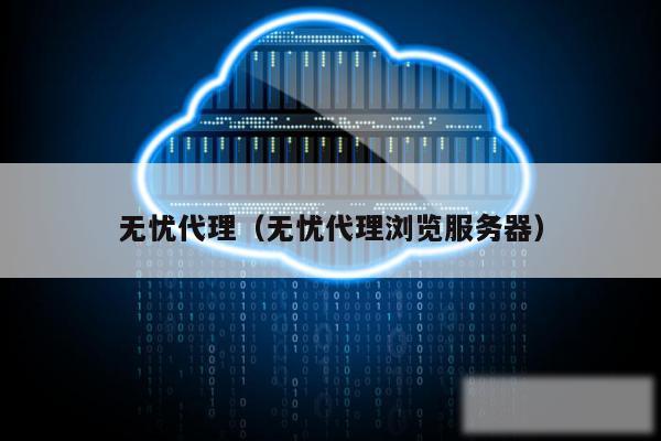 无忧代理(无忧代理浏览服务器)
