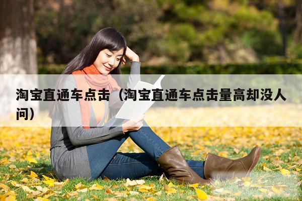 淘宝直通车点击(淘宝直通车点击量高却没人问)