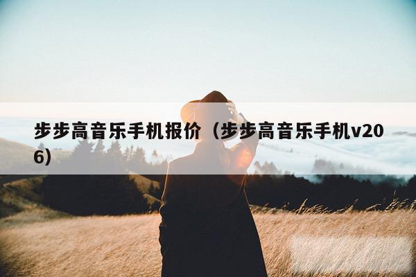 步步高音乐手机报价（步步高音乐手机v206）