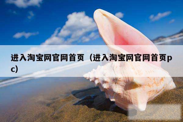 进入淘宝网官网首页（进入淘宝网官网首页pc）