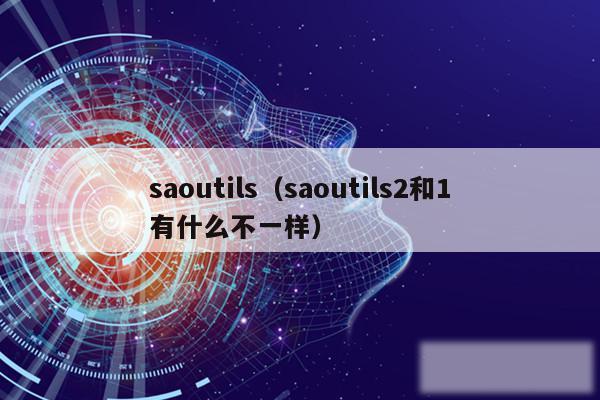 saoutils（saoutils2和1有什么不一样）