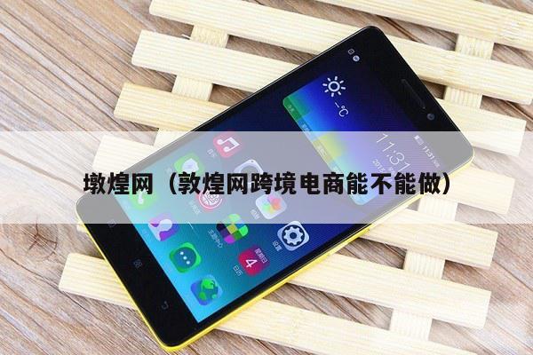 墩煌网（敦煌网跨境电商能不能做）