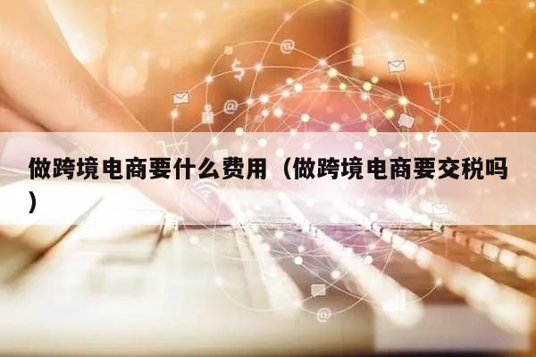 做跨境电商要什么费用（做跨境电商要交税吗）