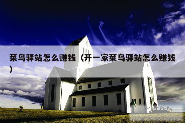 菜鸟驿站怎么赚钱（开一家菜鸟驿站怎么赚钱）
