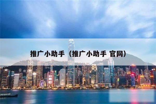 推广小助手（推广小助手 官网）