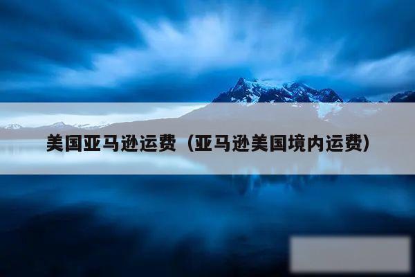 美国亚马逊运费（亚马逊美国境内运费）