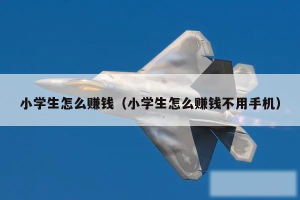 小学生怎么赚钱（小学生怎么赚钱不用手机）