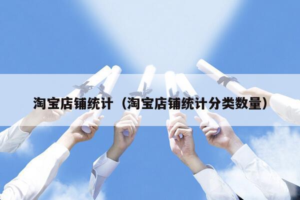 淘宝店铺统计（淘宝店铺统计分类数量）