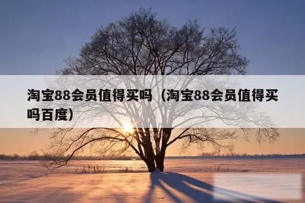 淘宝88会员值得买吗（淘宝88会员值得买吗百度）