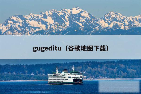 gugeditu（谷歌地图下载）
