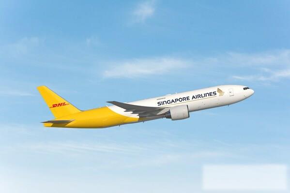 DHL快递与新加坡航空公司共同运维的B777货机（示意图）